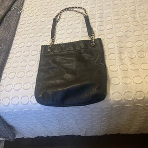 Tory Burch Black Leather Shoulder Bag